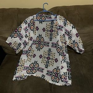 Colorful Spring Pattern Light Sweater